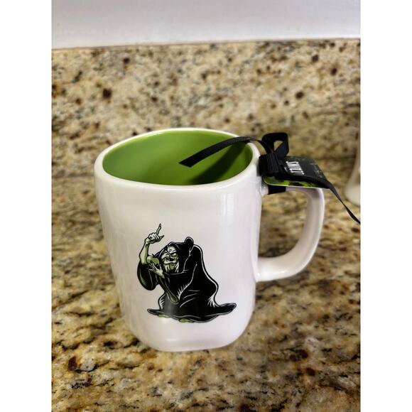Rae Dunn Disney Villains Evil Witch Mug White Green Inside Snow White - Picture 2 of 3